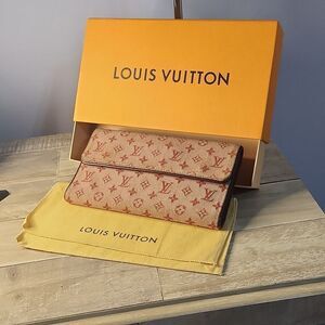 Louis Vuitton Mini Lin Pink Monogram Clutch